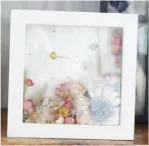 押し花の時計